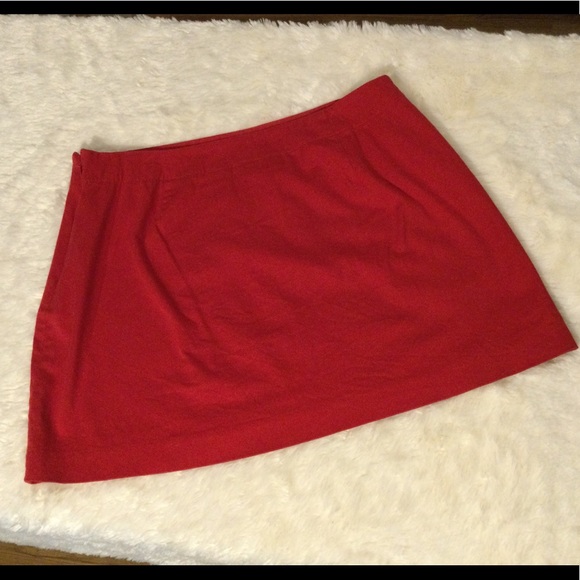 ❤️🔥HP!❤️🔥 VINTAGE | Express | Red Cotton Mini Skirt - Picture 4 of 5